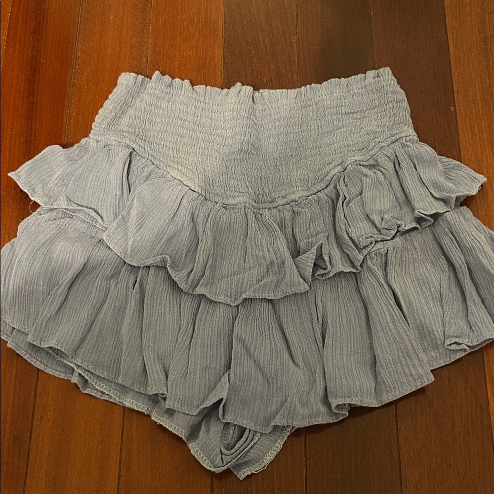 Ruffled Blue Skort